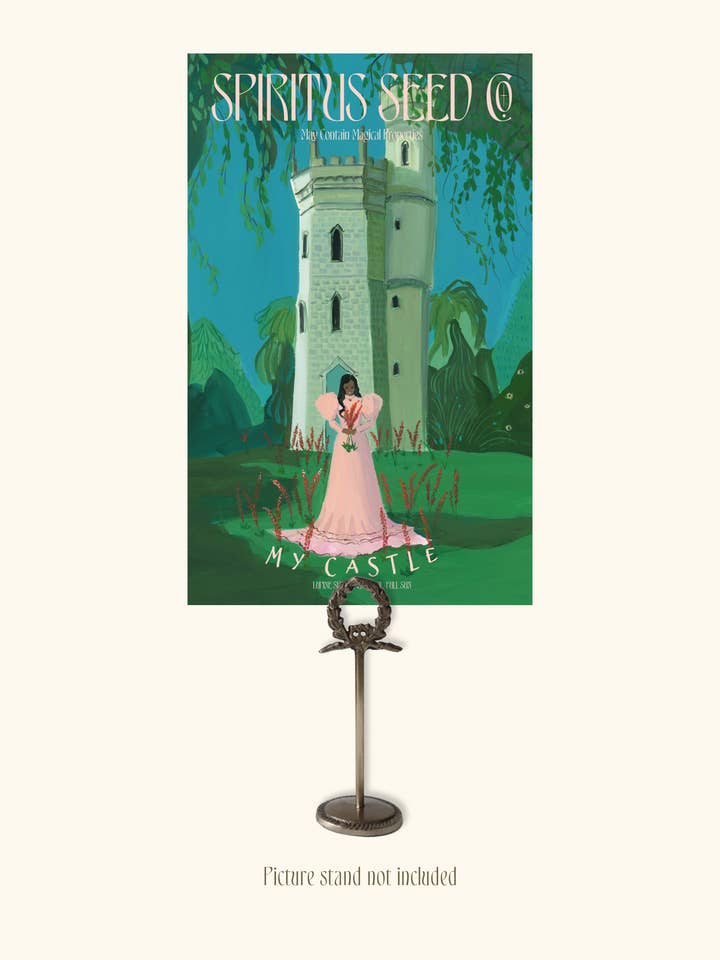 'My Castle'. Art print by Janet Hill. Framing not req for wholesale by THE MANSION GIRLS