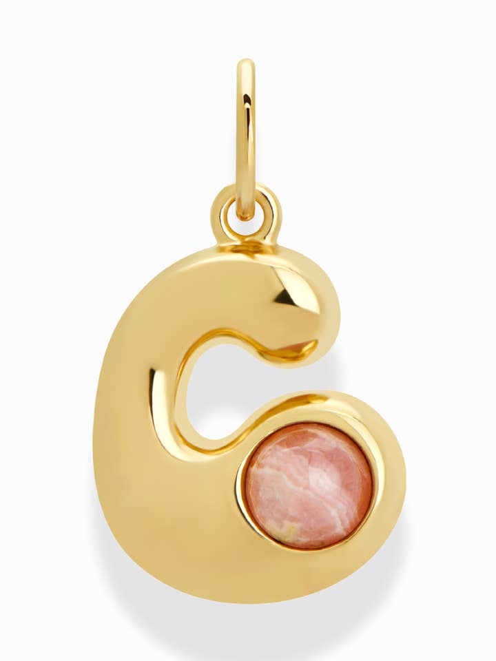 Thea Bubble Letter Charm for wholesale by Mod + Jo