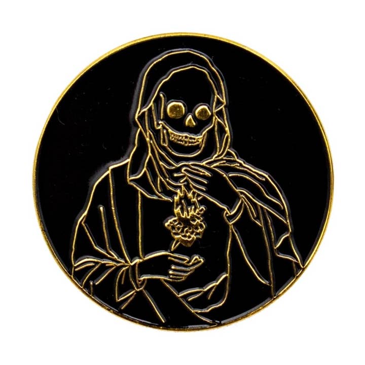 Épinglette Holy Reaper en forme de cœur pour la vente par Pretty Bad Co