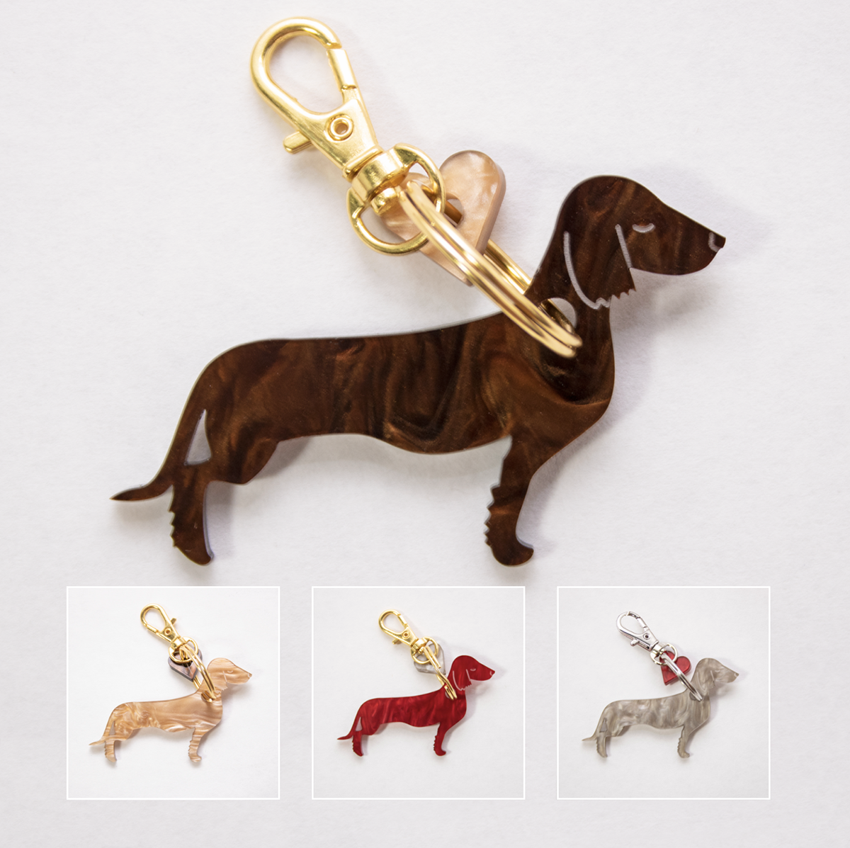 ALMA & GUSTL – Engroshandel Nøglering - Unisex – Nøgle- og taskevedhæng med gravhund6