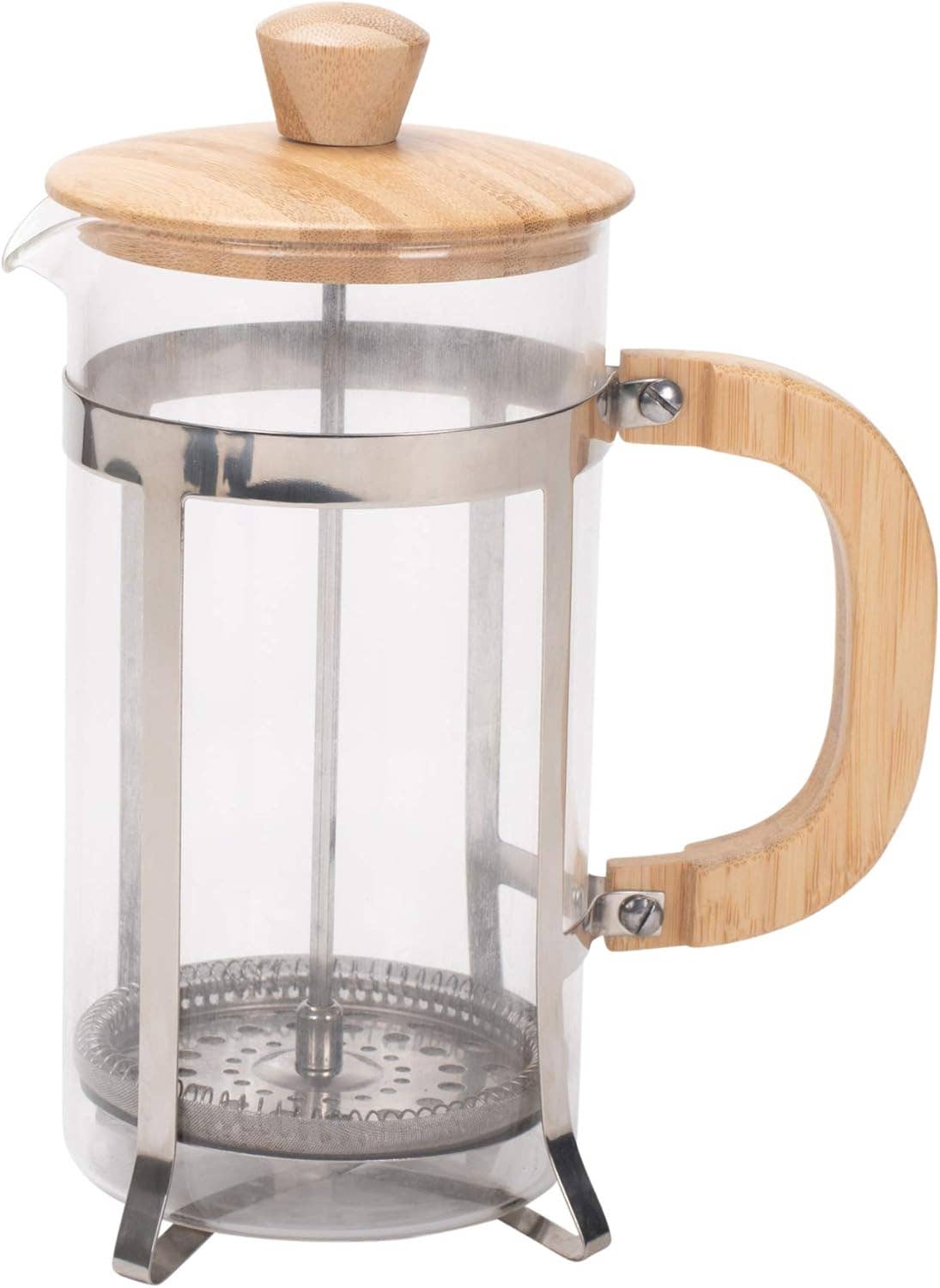EAST AVENUE - Vendita all'ingrosso Caffettiere French press - French Press in Vetro e Bambù da 34 oz a Grana Naturale2
