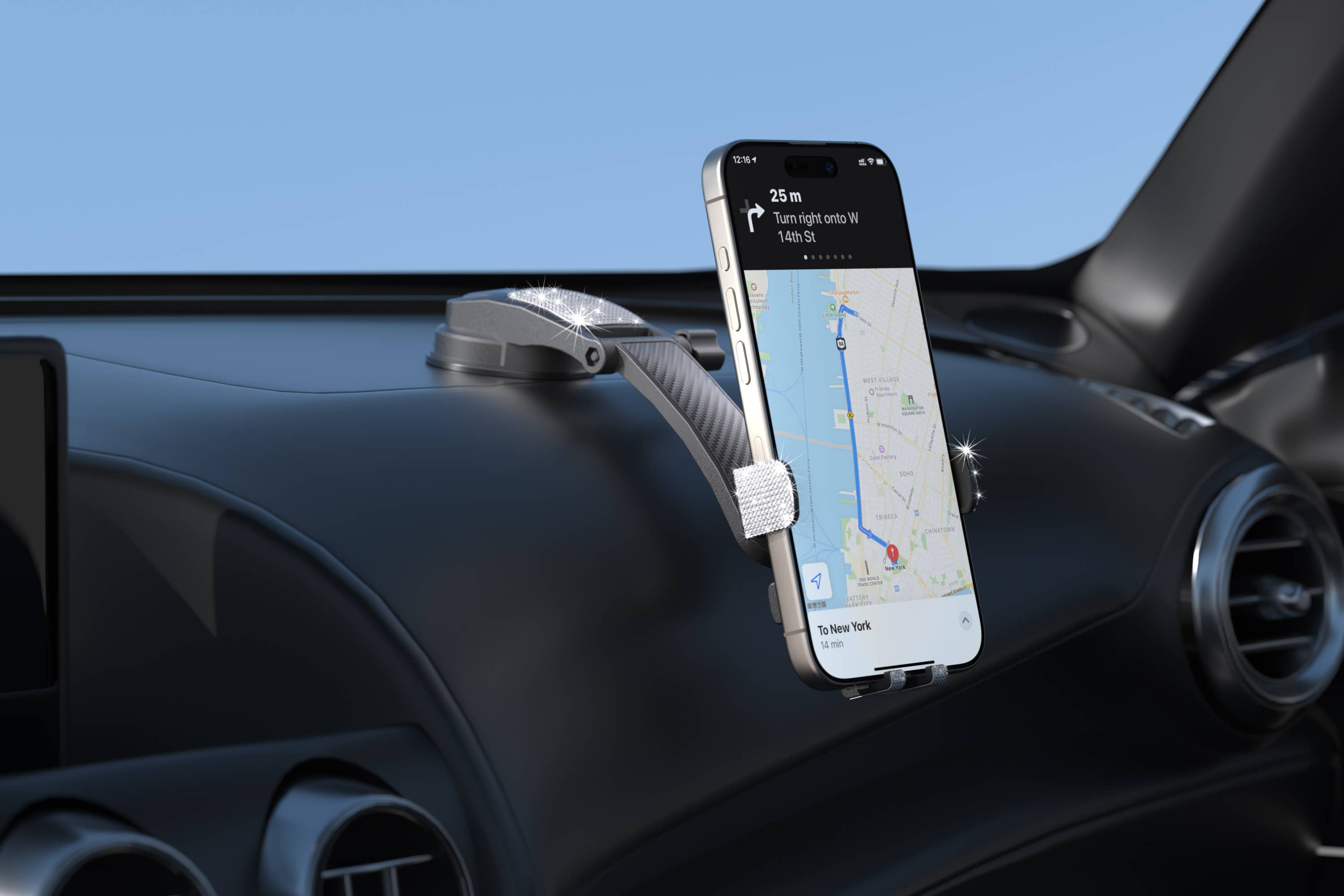 LAX Gadgets - Wholesale Phone/Tablet Stand - Bling Adjustable Cradle Mount For iPhone/Android Retail Pack11