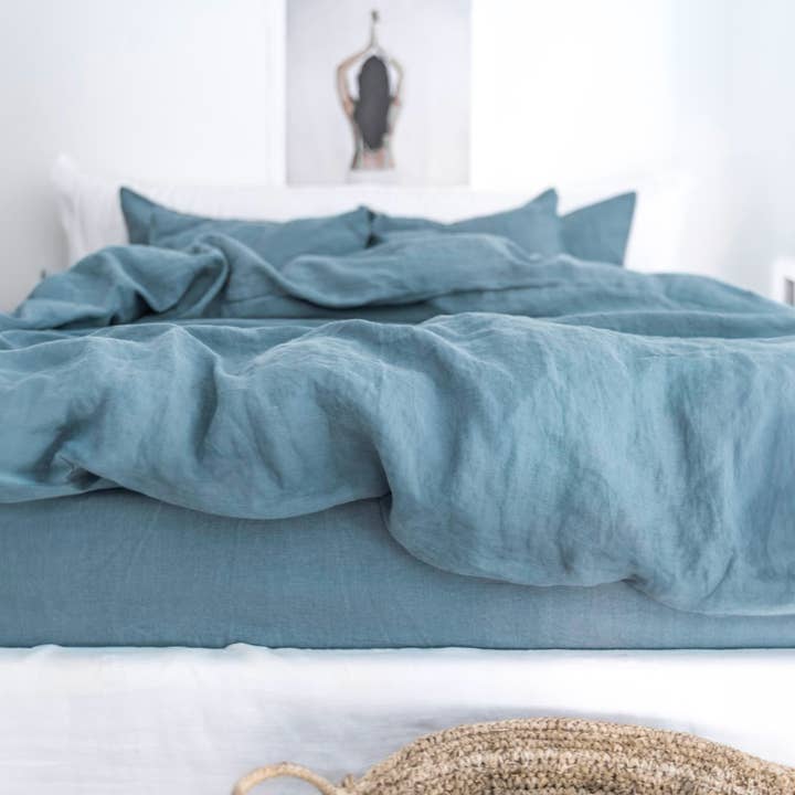 MagicLinen (We handle U.S. import procedures for you) - Wholesale Duvet cover - Gray Blue Duvet cover2
