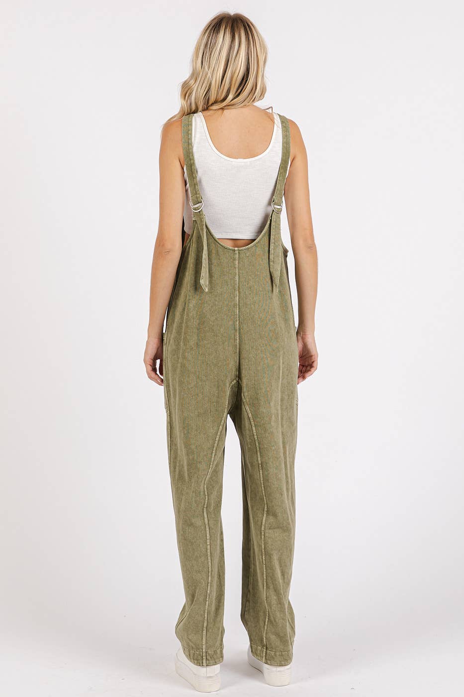 mittoshop - Wholesale Jumpsuit - Women's - MINERAL WASH RELAXED FIT SLEEVELESS HAREM JUMPSUIT11