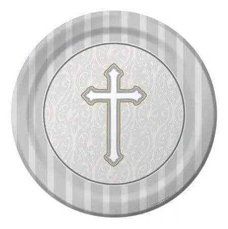 Party Expo, LLC - Wholesale Dinner Plate - Devotion - 9" Dinner Plates0