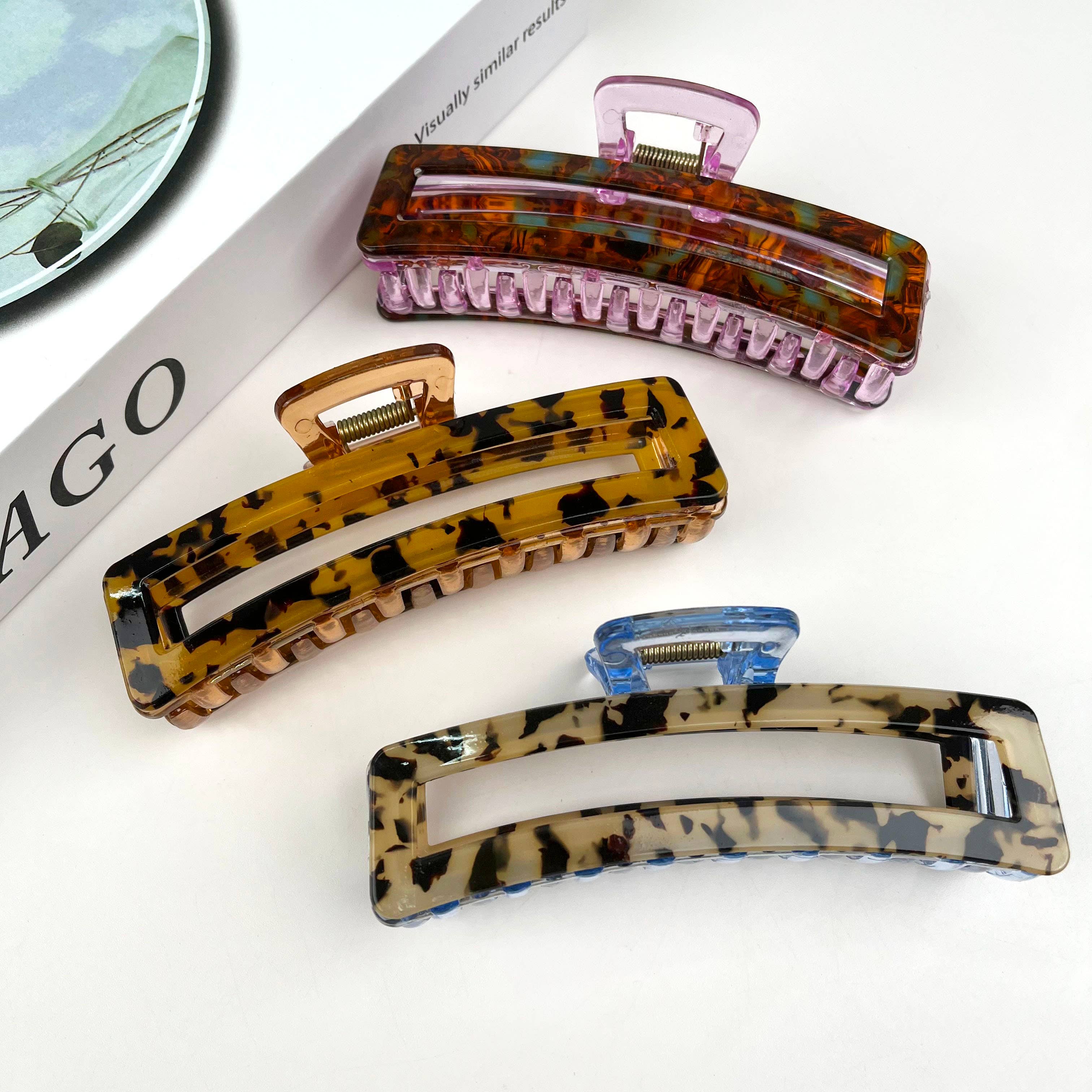 mildstyles - Wholesale Hair Clip - Women's - Checkerboard rectangular hair claw clip2