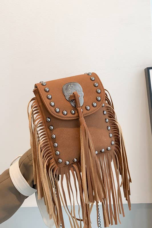ACCITY - Wholesale Crossbody Bag - Women's - TASSEL POINT ONE SHOULDER BAG WITH FRINGE_CUAB00387