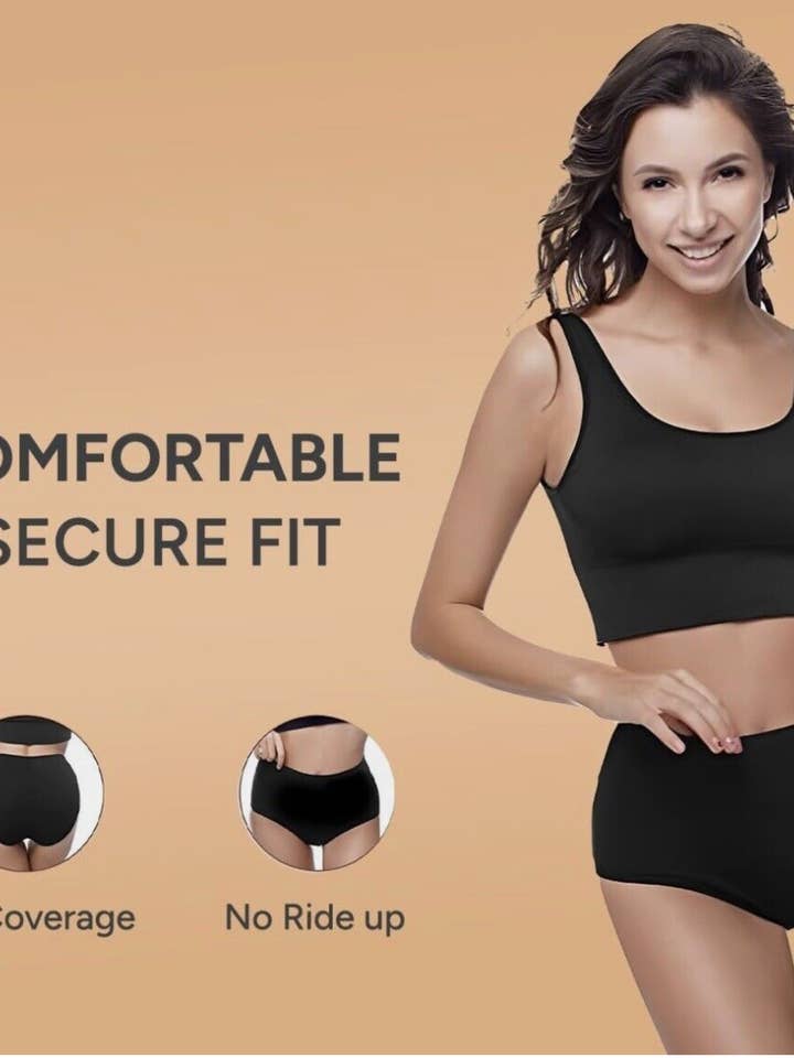 Reusable Period Pants - Black & Nude and other Purchase Wholesale plus size underwear. Free Returns & Net 60 Terms on Faire trending on Faire.