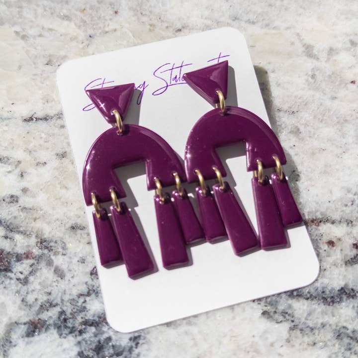 Stunning Statements - Wholesale Dangle Earrings - Naima Clay Dangle Earrings