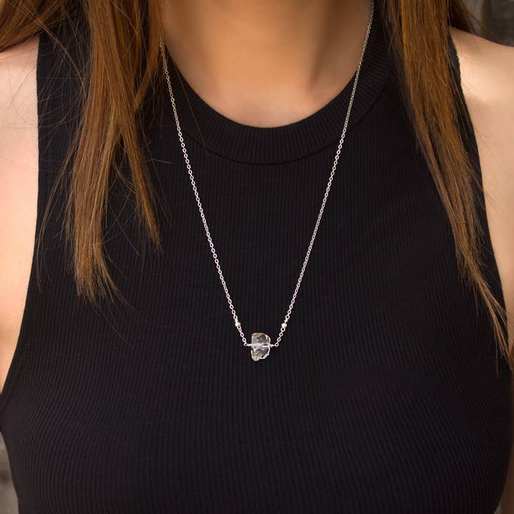 Herkimer Diamond Necklace for wholesale by 100 Graces