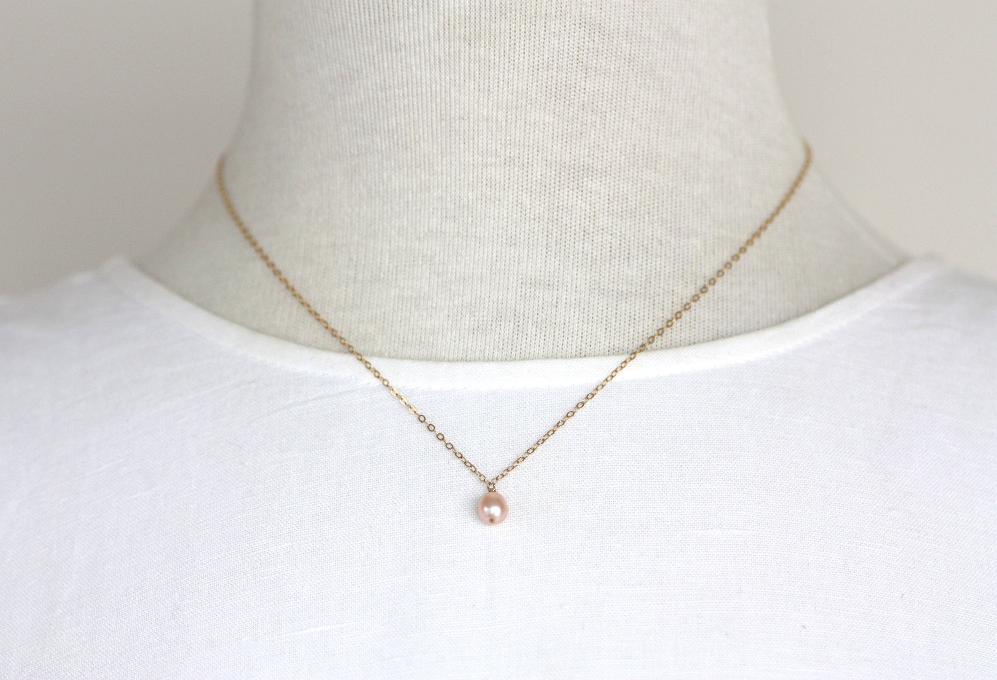 Azki Jewelry - Wholesale Pendant/Charm Necklace - 14k Gold Filled Small Gemstone Pendant Necklaces8