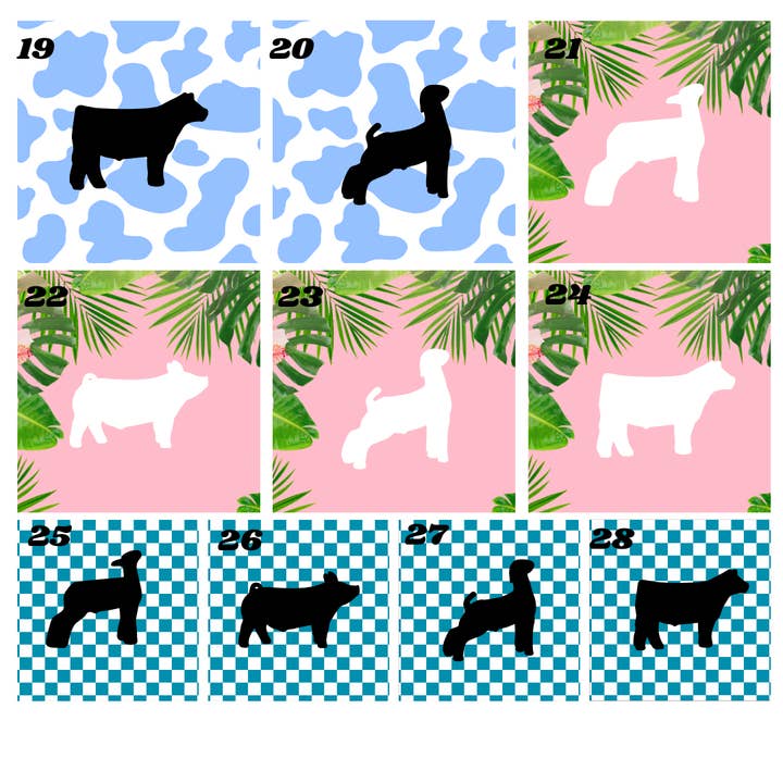 BDN Boutique - Wholesale Car Coaster - Women's - Car Coasters - Livestock Animal Car Coasters
