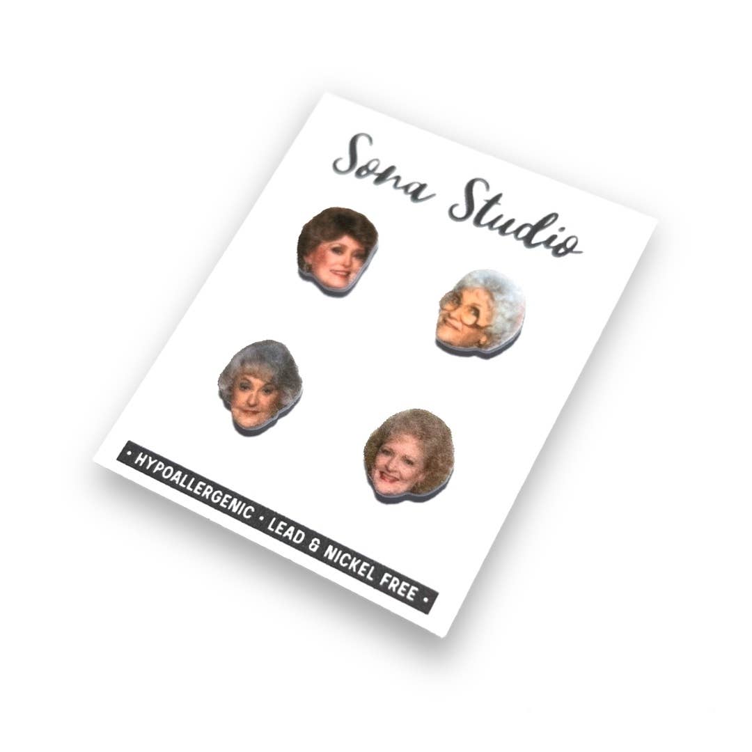 Sona Studio – Großhandel Ohrstecker – Bleiben Goldene Ohrringe1