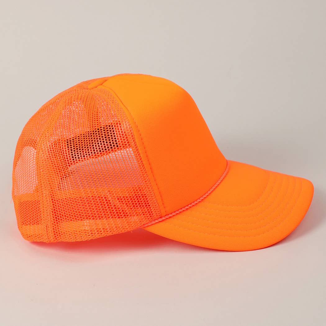 Fashion City - Wholesale Trucker Hat - Unisex - Solid Color OTTO 5-Panel Foam Mesh Back Trucker Hat9
