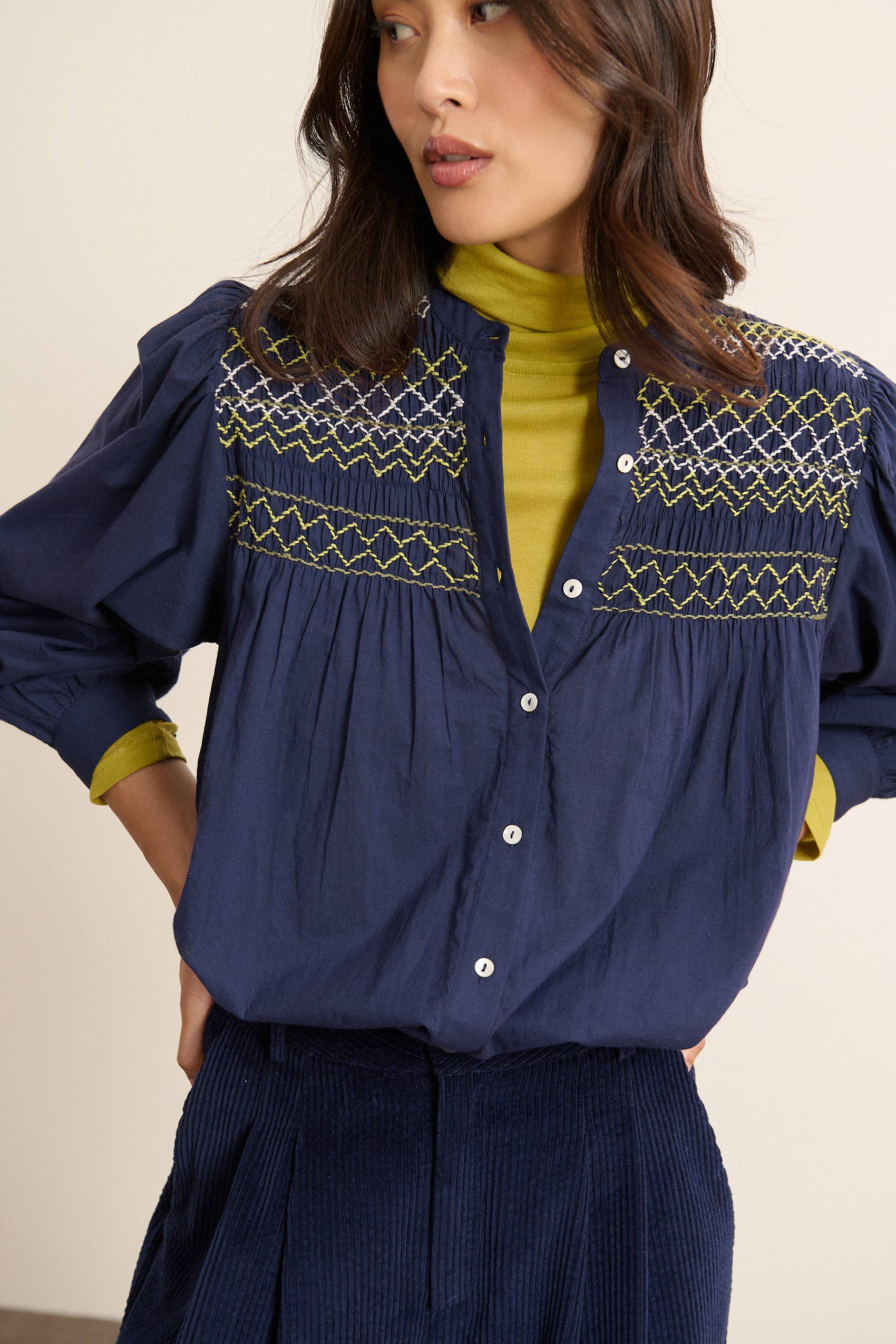 Garance Paris – Engroshandel Bluse - Dame – Broderet løs bluse - KETTY3