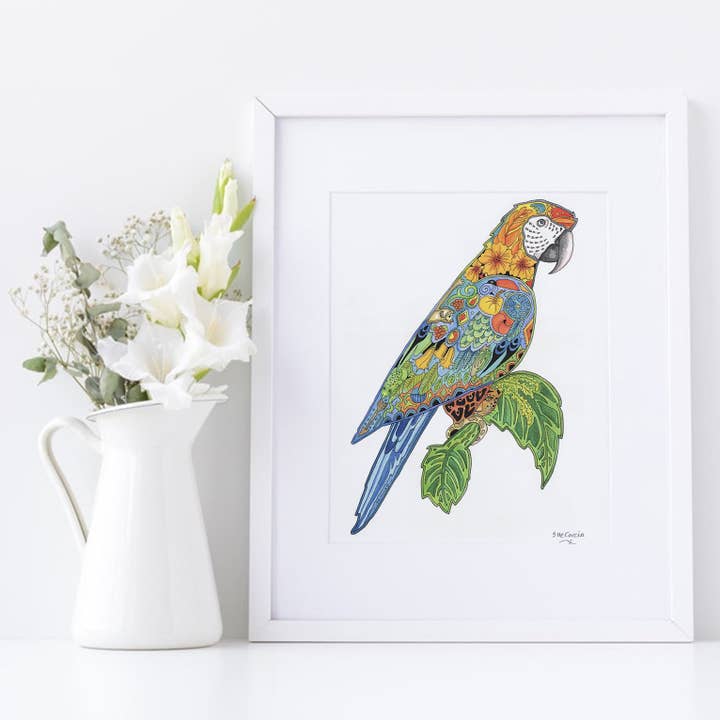 Macaw Signed Print for wholesale by EarthArt International