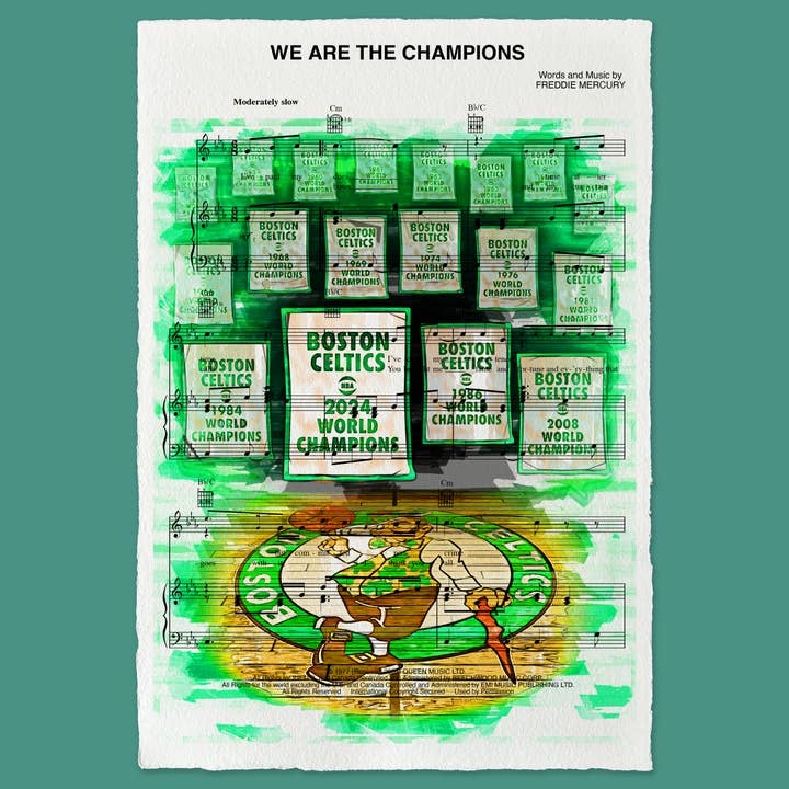 Impression murale Boston Celtics Sports Moment pour la vente par Cup of Tea Creative