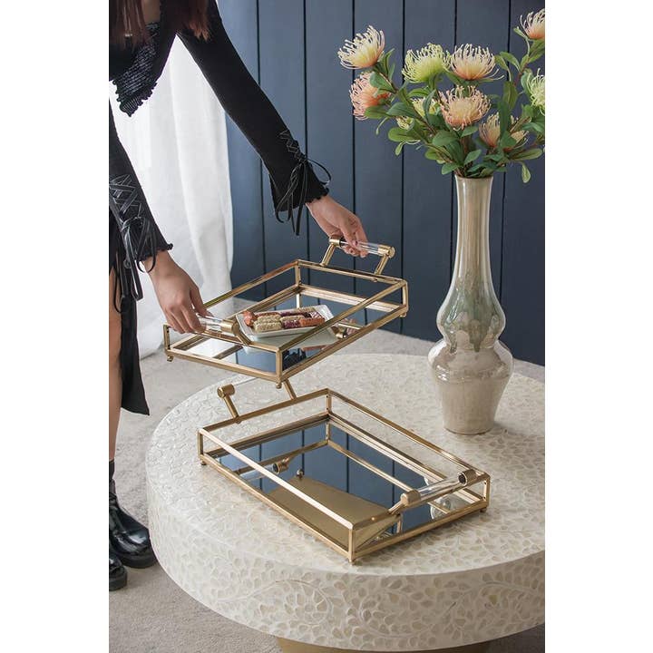 A&B Home Group Inc. - Wholesale Decorative Tray - S/2 Mirror Decorative Tray5