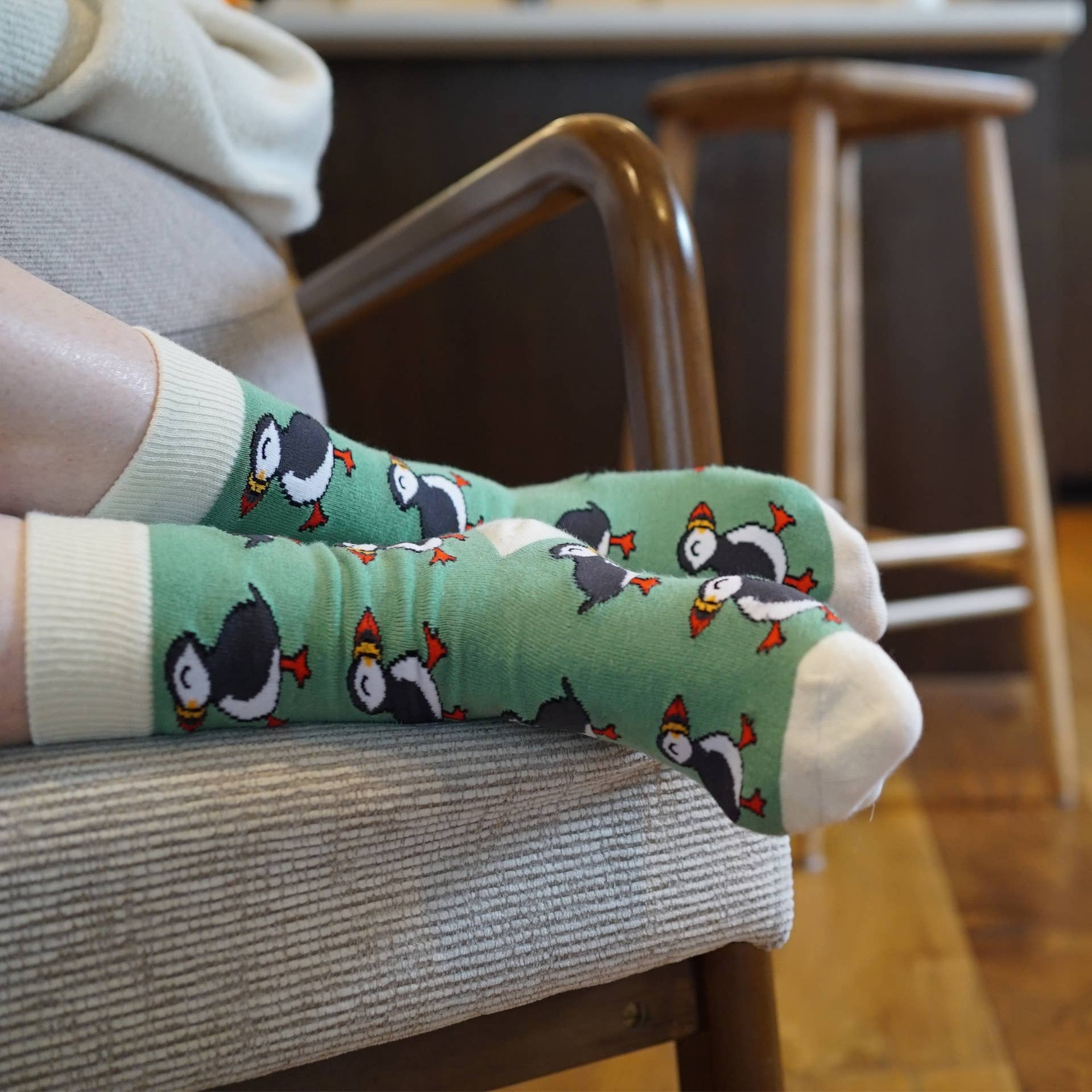 Bare Kind Socks - Wholesale Socks - Unisex - Puffin Socks | Bamboo Socks | Green Socks | Bird Socks7