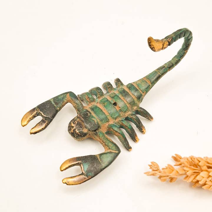 Brass Incense Holder Scorpio for wholesale by FERN