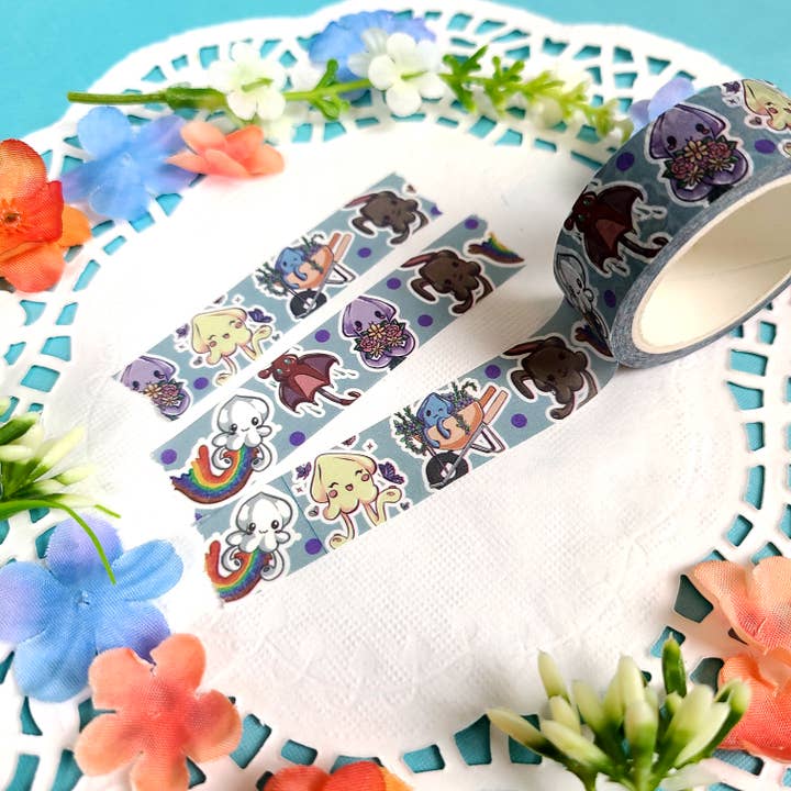 Ruban Washi Squid Printemps pour la vente par The Savvy Squid