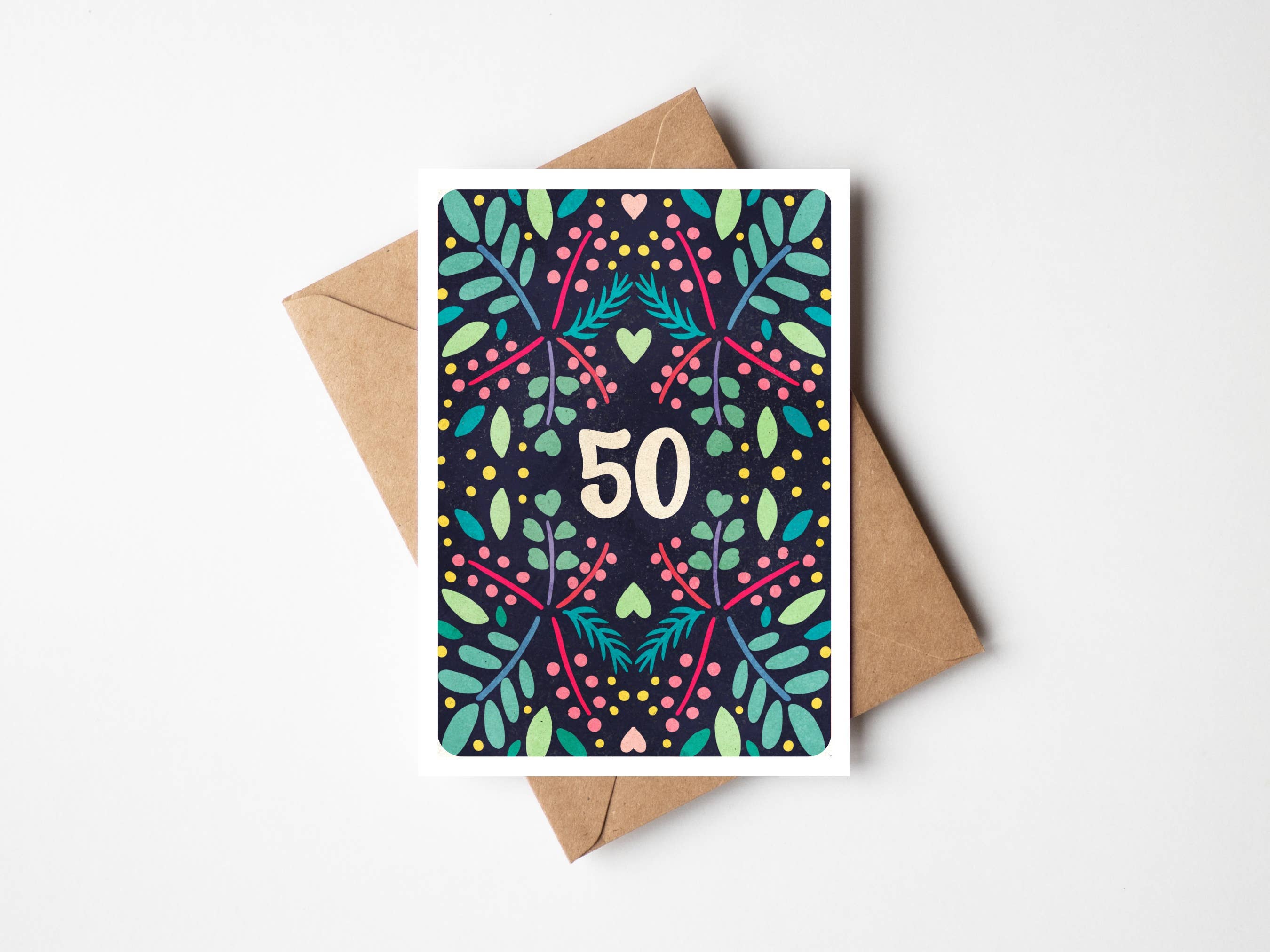 Cake and Crayons - Vendita all'ingrosso Biglietti di auguri - Biglietto di auguri per compleanno, 50 anni0