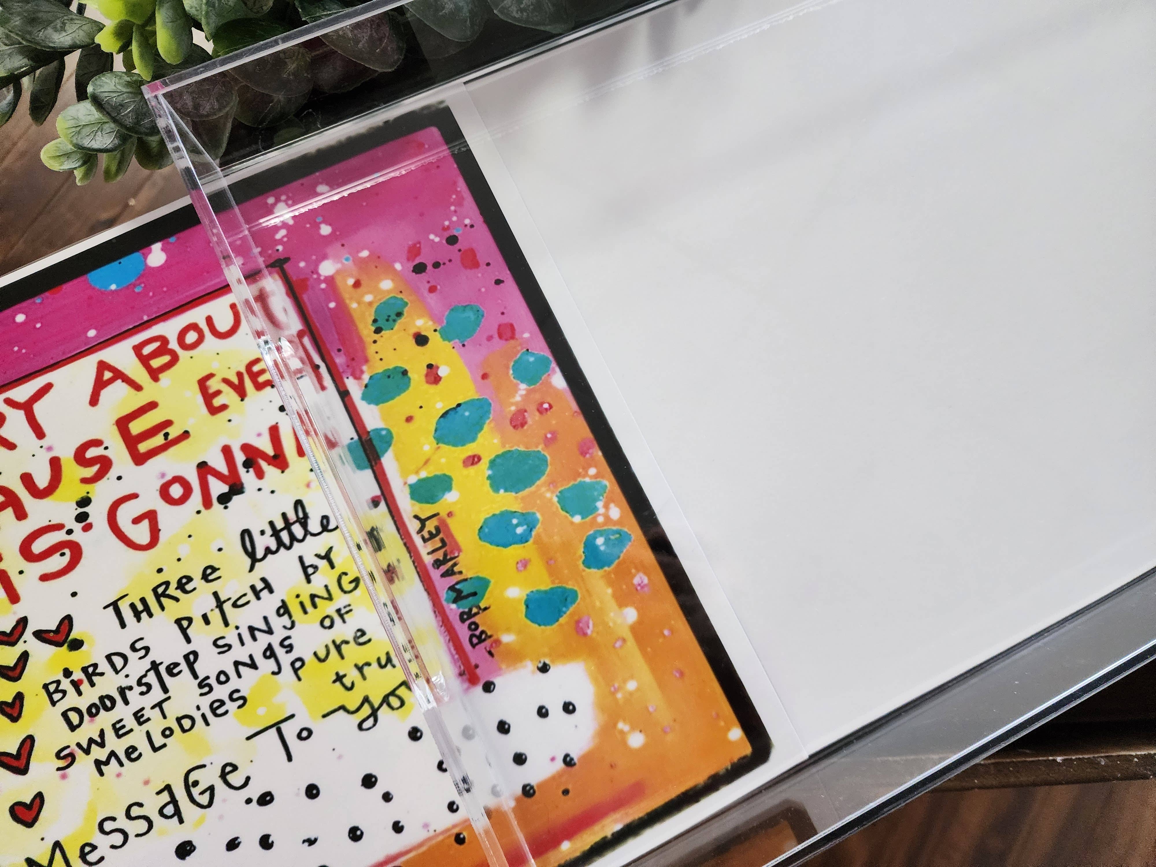 Julie Abbott  Art - Wholesale Decorative Tray - Clear Acrylic Tray for Interchangeable Artwork Inserts4