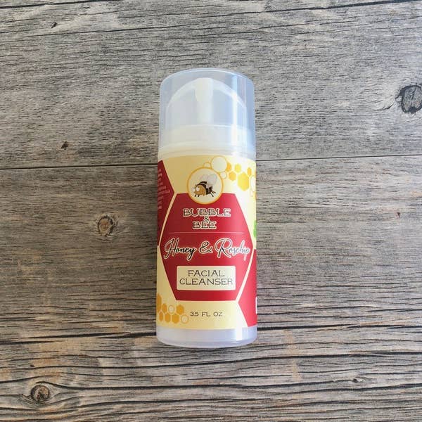Honey & Rosehip Organic Facial Cleanser for wholesale by Bubble & Bee Organic