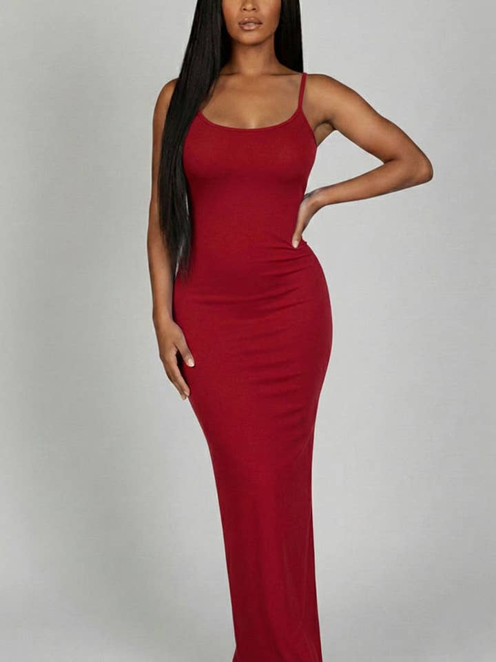 CAPELLA APPAREL - Wholesale Dress - Women's - Ribbed Mermaid Hem Cami Dress24