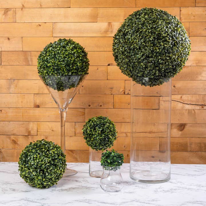 Portofino International Trading, USA - Wholesale Artificial Plant - 8.5 Inch Artificial Boxwood Topiary Ball7