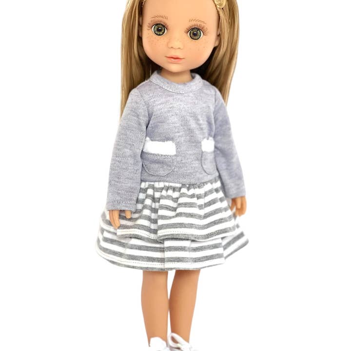 Ann Lauren Dolls - Wholesale Doll - Kids - Evia 14.5 Size Fashion Girl Doll- Sandy Blonde Greenish Eyes
