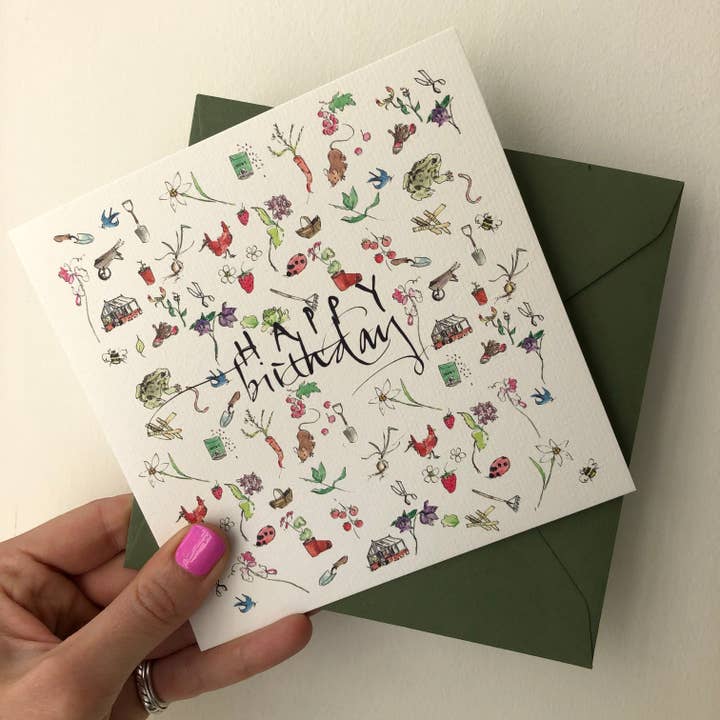 Edinburgh Letters - Vente Cartes d'anniversaire - Carte d'anniversaire Gardener's Happy Birthday