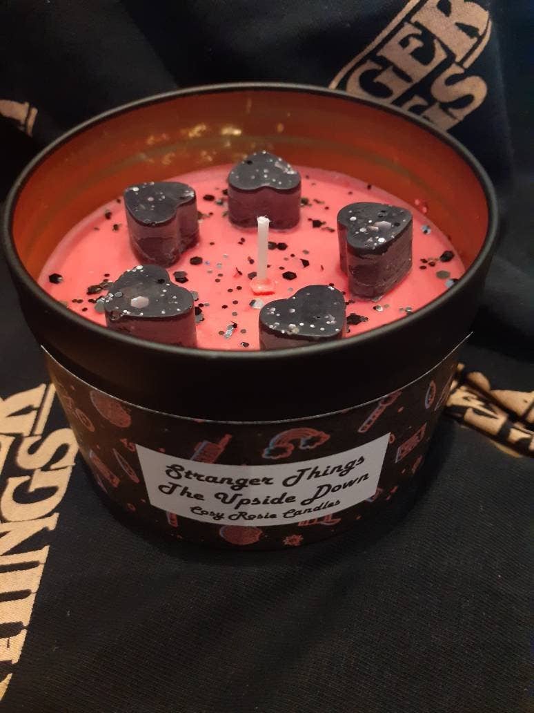 Cosy Rosie Candles – wholesale Jar/filled candle – Stranger Things The Upside Down Candle gift Handmade Soy Wax1