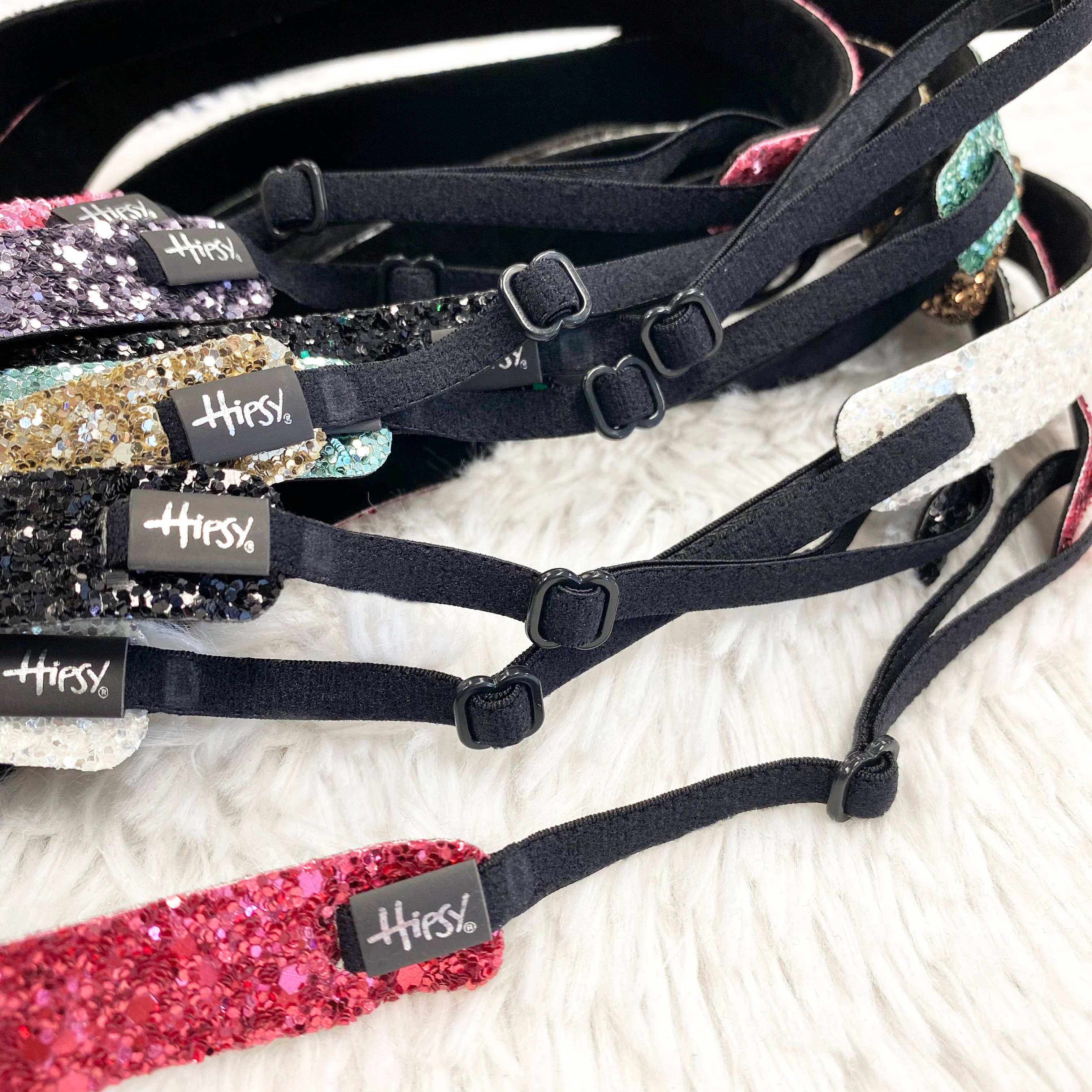 Hipsy - Wholesale Fashion Headband - Women's - Hipsy Adjustable No Slip Skinny Bling Glitter Headband28