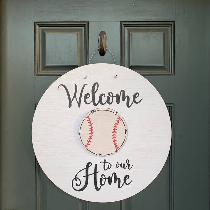 Interchangeable Door Hanger - White for wholesale by Birch and Boulder LLC