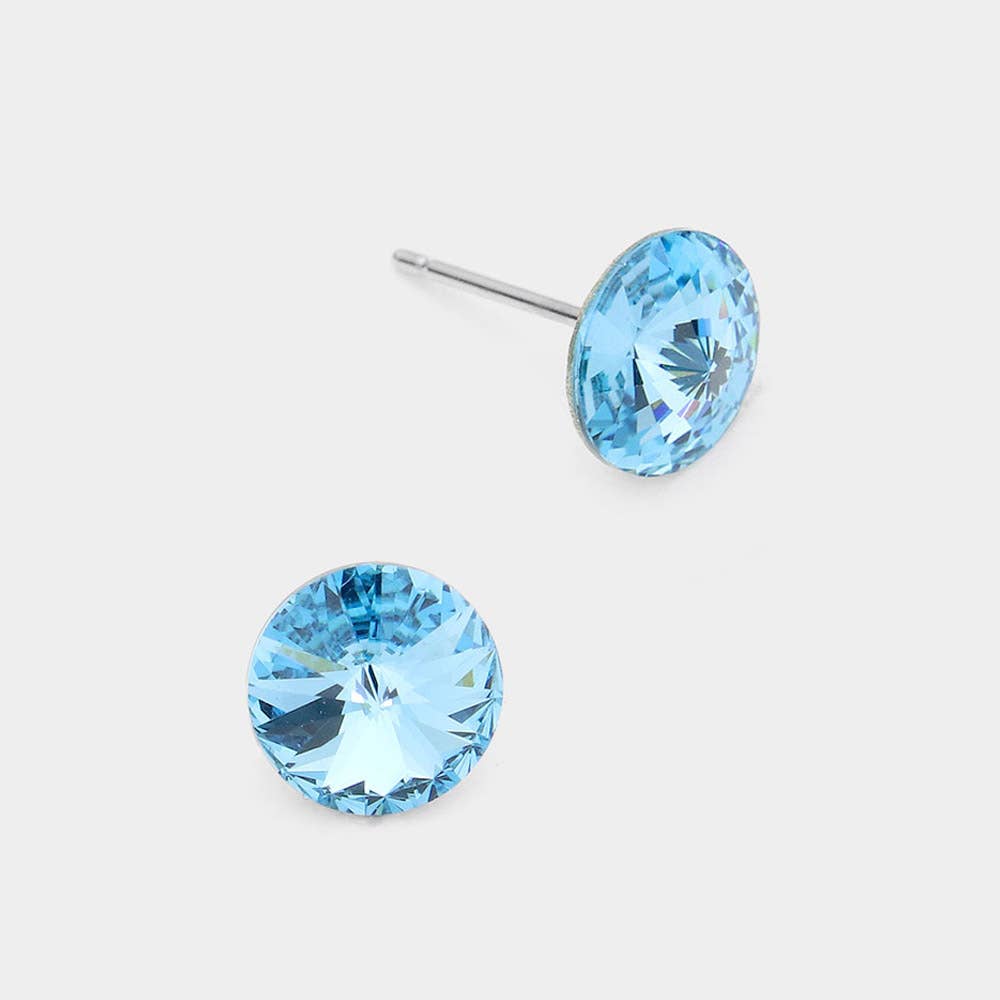 Sensibling Corp. - Wholesale Knopjes/oorstekers - 8 mm ronde kristallen oorknopjes9