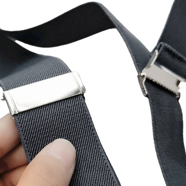 Cap Zone - Wholesale Suspenders - Men's - Slim Elastic Sweatband Clip-On Y-Back Suspenders3