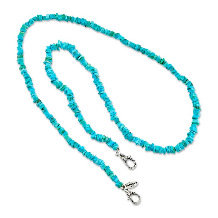 Chaîne porte-masque Turquoise SS Sleeping Beauty pour la vente par Eli Pebble