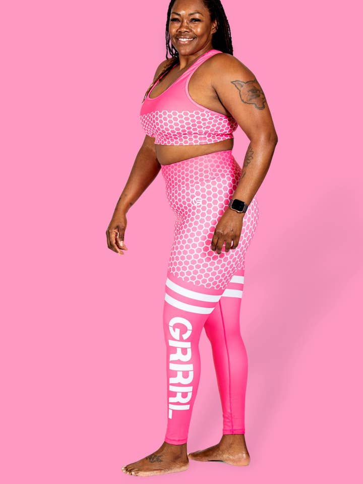 Soutien-gorge Bubblegum Honeycomb Battle Sports pour la vente par GRRRL