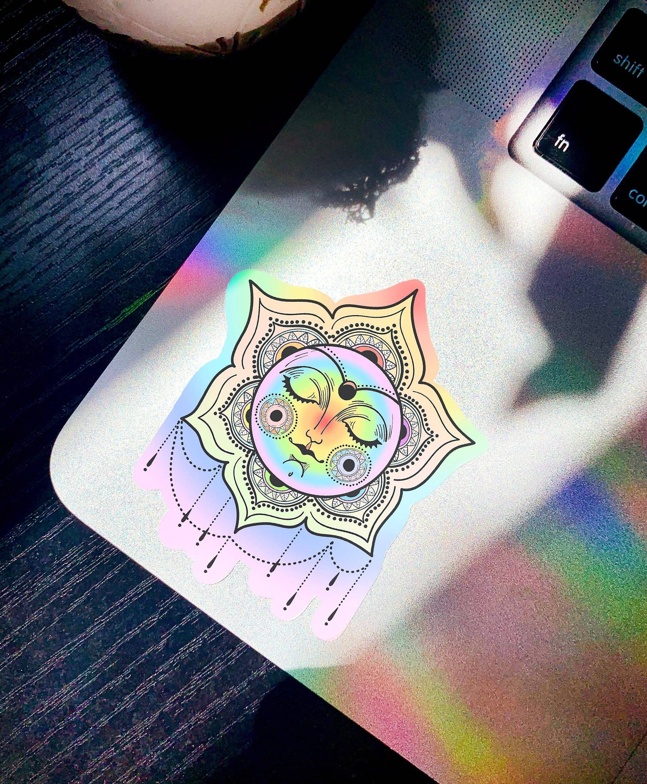 Simply Livy - Venta al por mayor Pegatina - Adhesivo Rainbow Mandala Sun | Adhesivo1