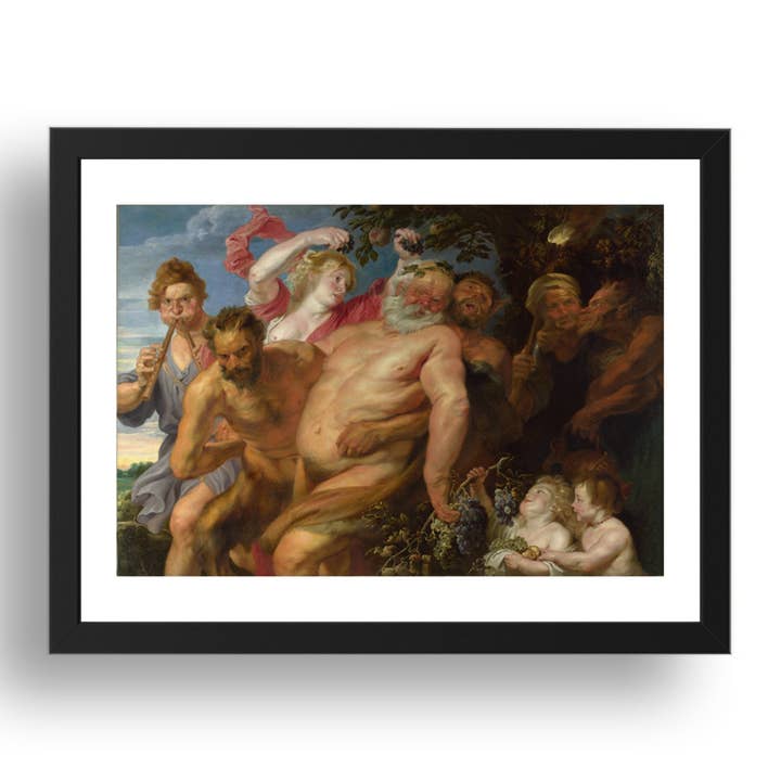 Anthony van Dyck: Drunken Silenus supported by Satyrs, Poster in 17x13"(A3) Frame for wholesale by PERIOD PRINTS