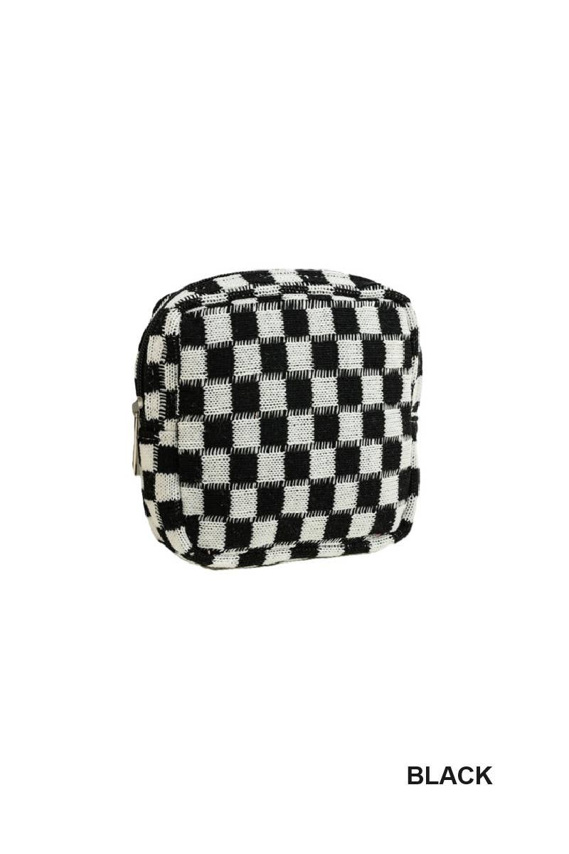 42POPS - Wholesale Makeup/Cosmetic Bag - ,,,, SI-26666 Mini Checkered Makeup Cosmetic Travel Case9