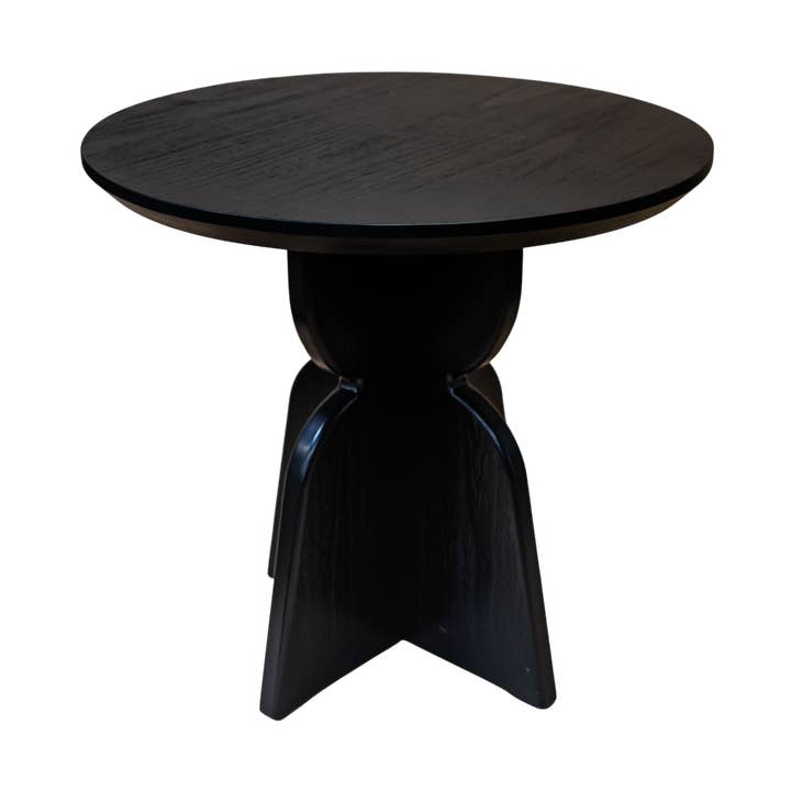 FN110 Wood Side Table - Black 31.75" x 31.75" x 29.75" PK 1 for wholesale by Myrians Home Decor