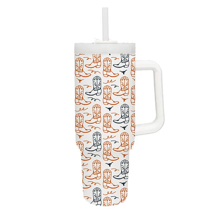 To-Go Tumbler Cowgirl Boots for wholesale by Mary Square