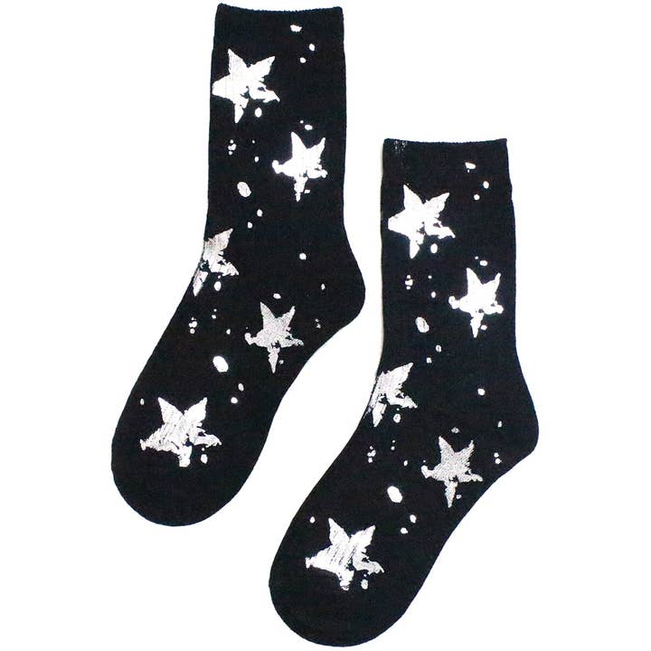 METALLIC STAR SOCKS for wholesale by Girly
