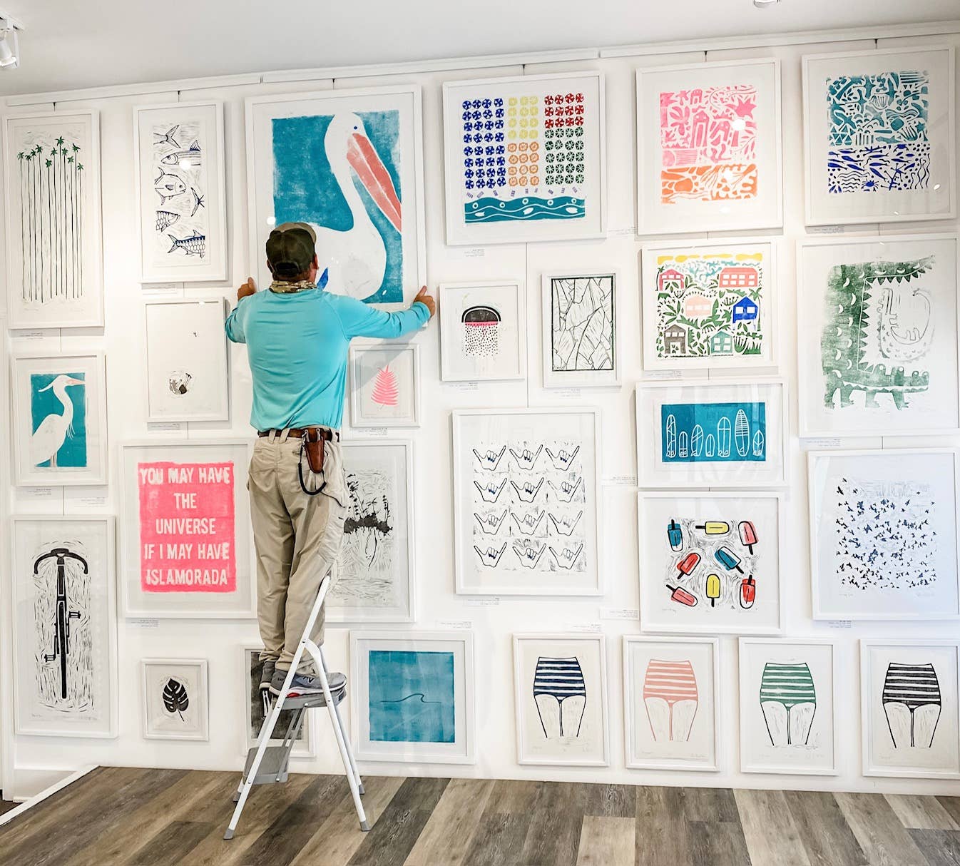 Valerie Perreault Studio - Wholesale Art Print - "Sunset" - Linocut Fine Art Print  8