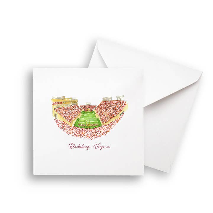 French Graffiti - Venta al por mayor Paños de cocina - Estadio de Blacksburg, Virginia5