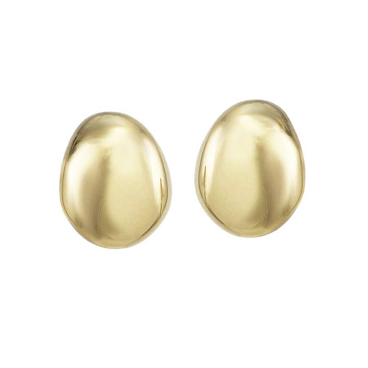 Galina Studs - Médio - Dourado por atacado de BIKO