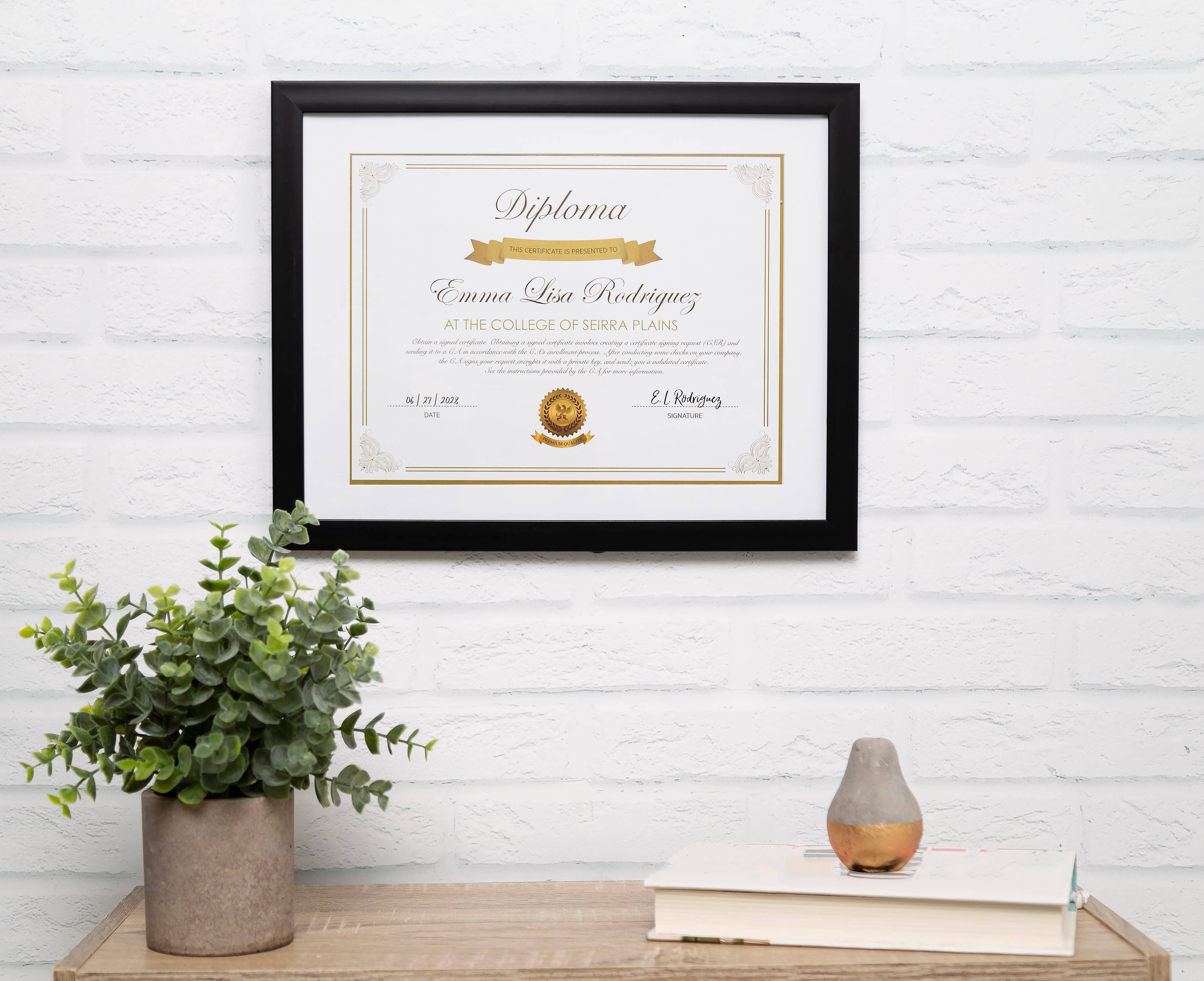 Kate & Milo - Vente Cadres photos - Cadre de diplôme de fin d'études, Cadeaux de remise de diplômes 20256