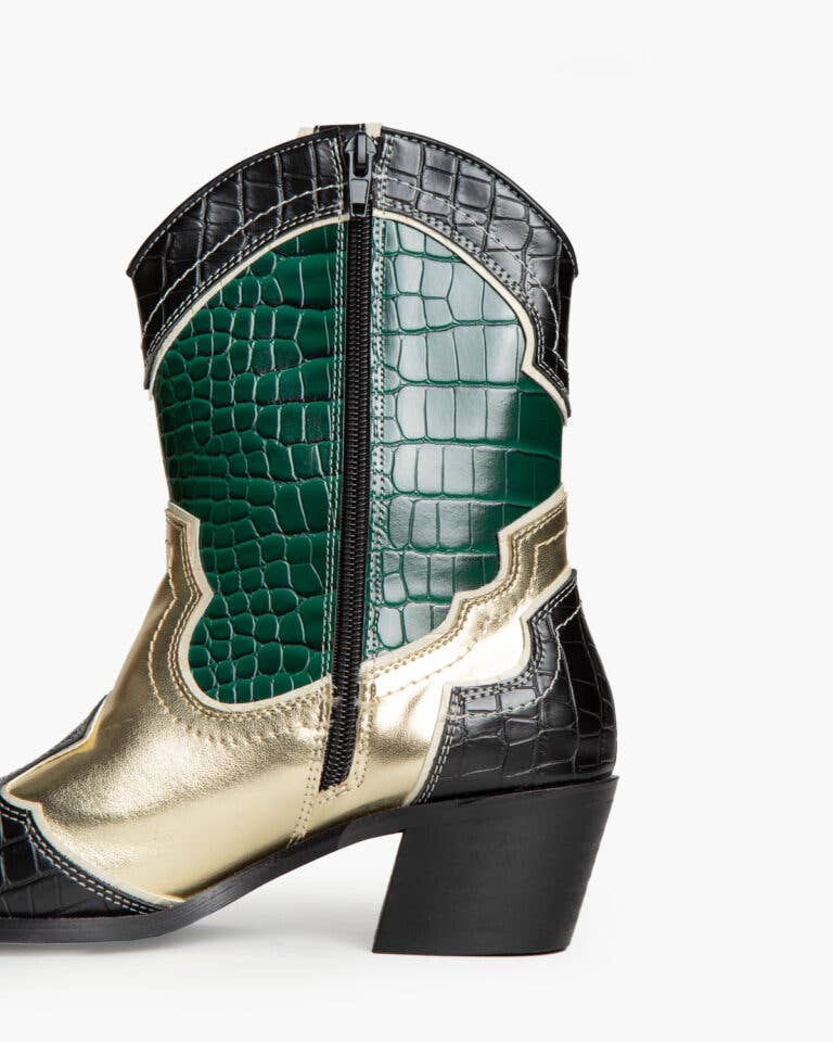 SWEET MAGIC MODA Y COMPLEMENTOS - Wholesale Cowboy Boots - Women's - COWBOY STYLE FAUX LEATHER ANKLE BOOT1